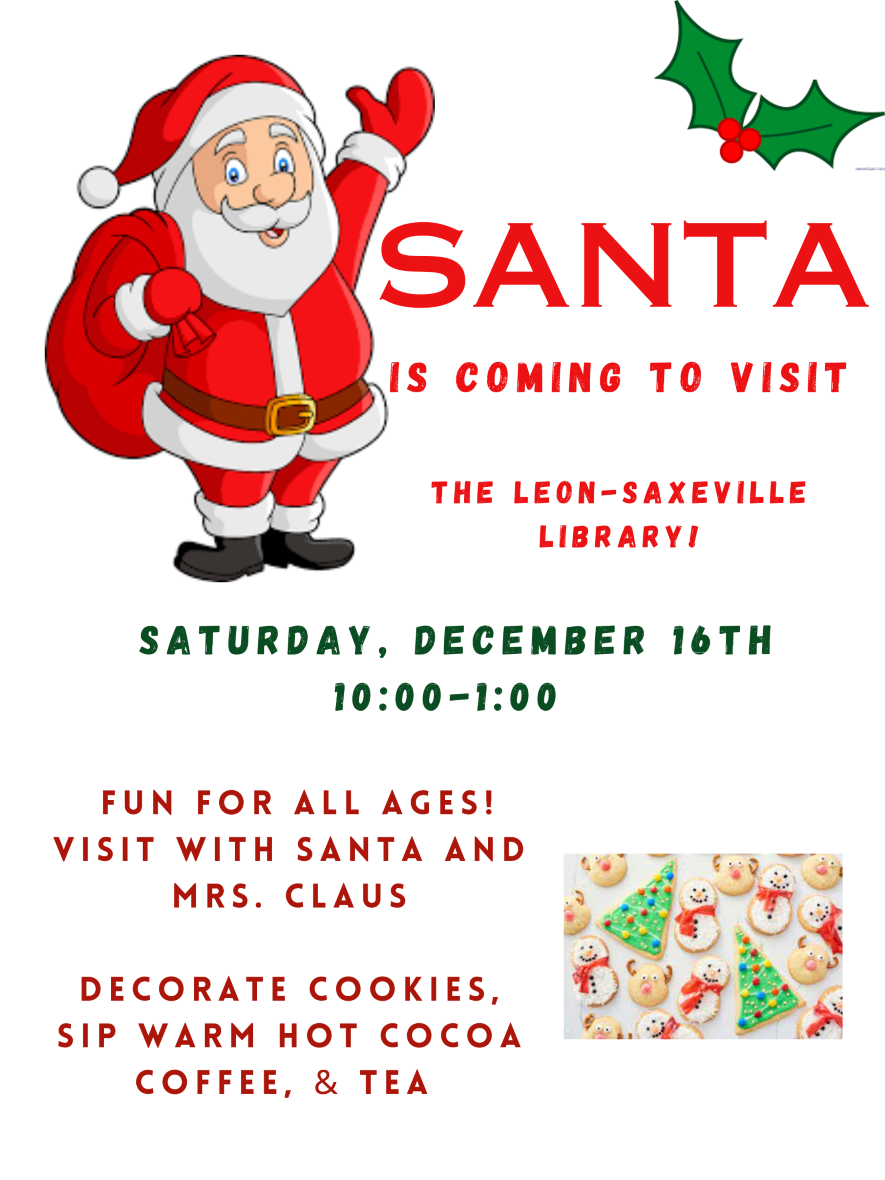 SANTA IS COMING TO THE LIBRARY!