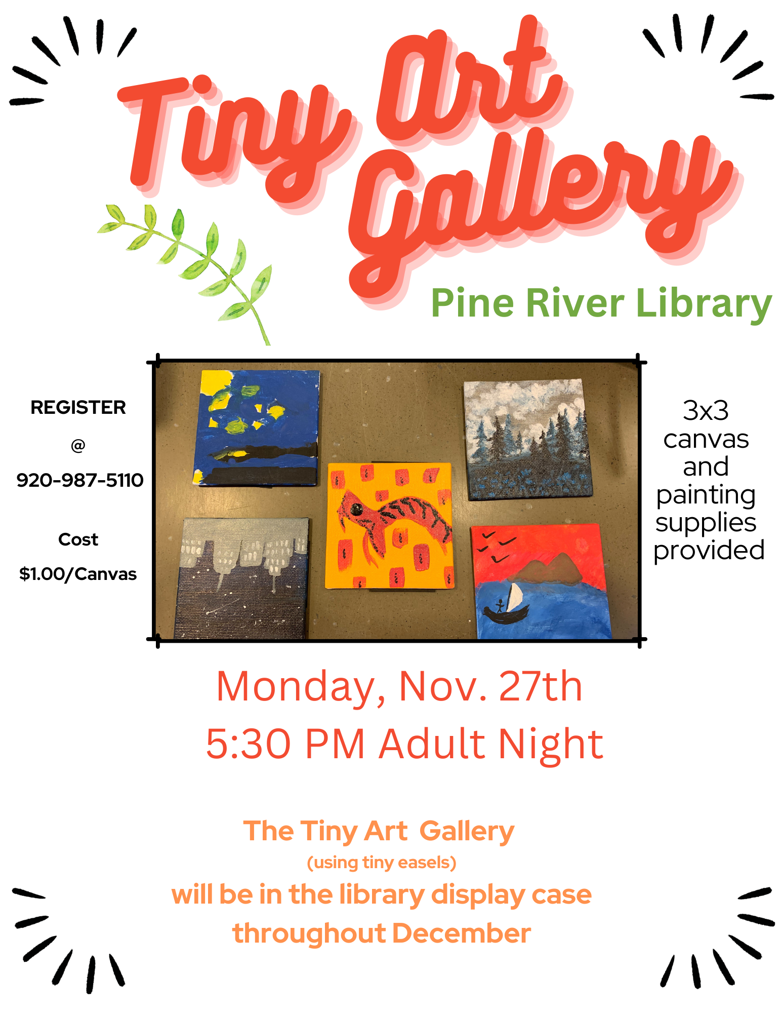 Tiny Art Gallery Event