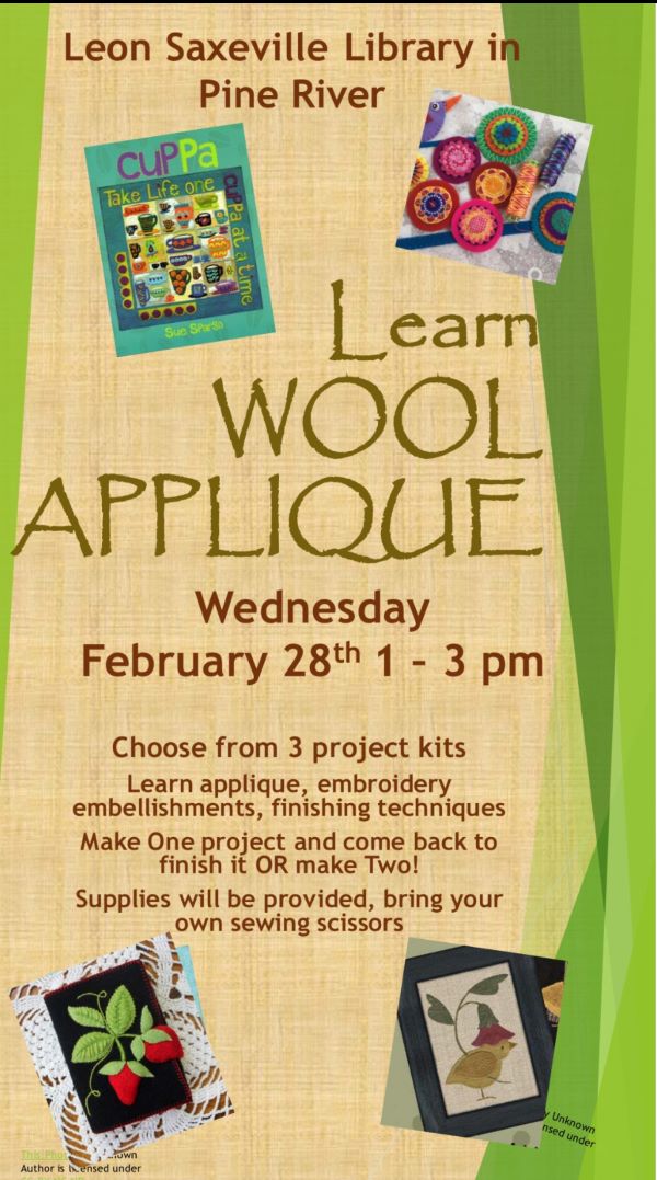 Learn to WOOL APPLIQUE